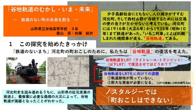 『谷地軌道のむかし・いま・未来 ~ 鉄道のない町の未来を創る ~』